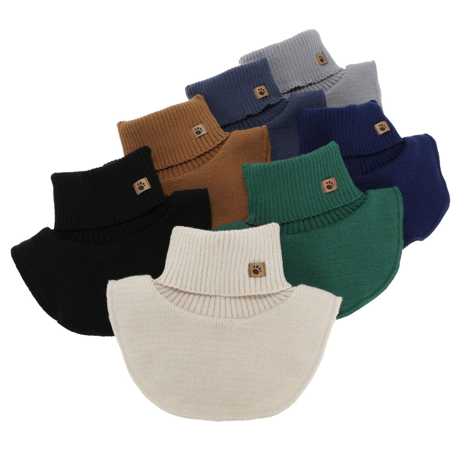 Guler cu căptușeală pentru băieți, de iarnă, bleumarin, Lamor