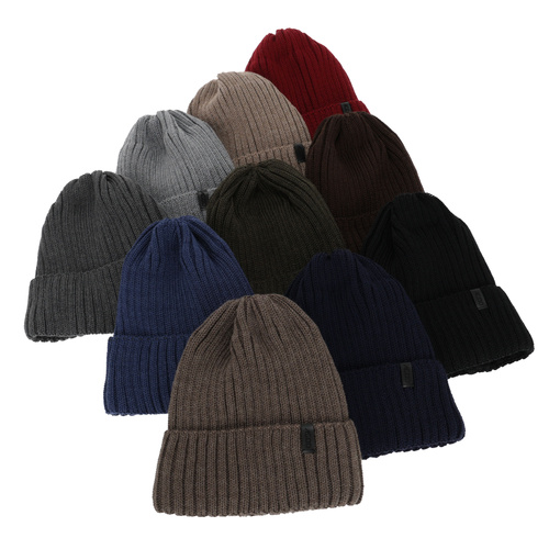 Căciulă de iarnă pentru bărbați, albastră, cu lână merino, Tyrol