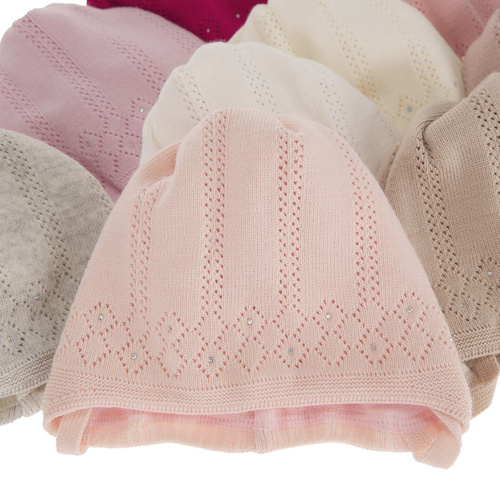 Căciulă de primăvară-toamnă pentru fete albă Antila