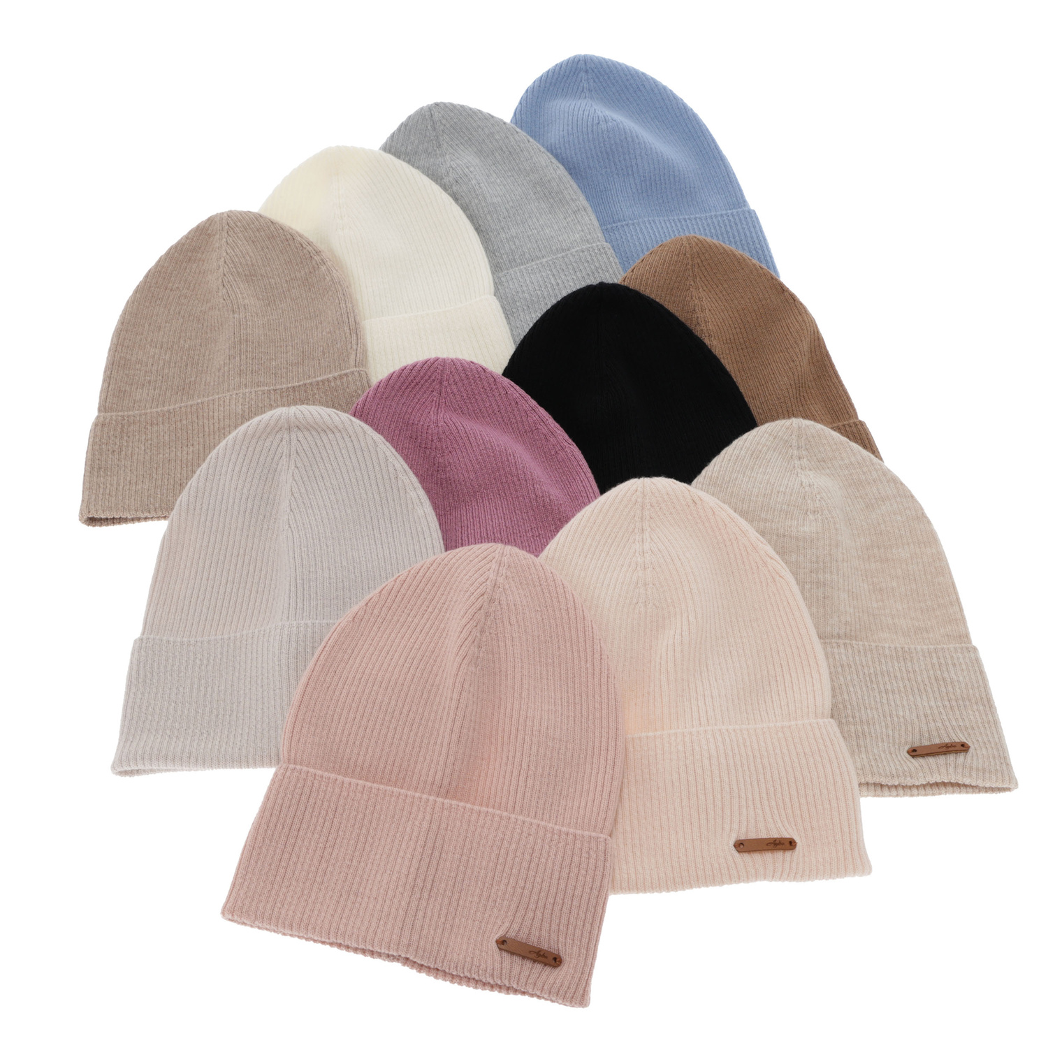 Căciulă de primăvară-toamnă pentru femei, de iarnă, camel, 100% lână merino, Flerra