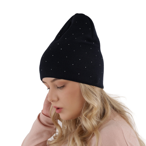 Căciulă de primăvară-toamnă pentru femei neagră Grecja