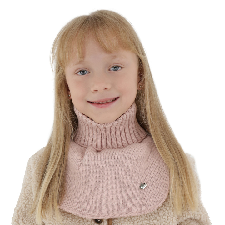 Fular circular de iarnă pentru fete bej Pixi