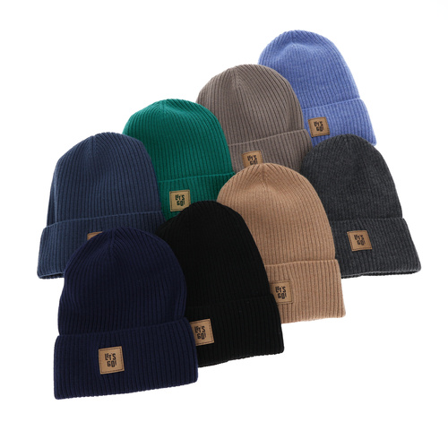 Set primăvară-toamnă pentru băieți: Căciulă și fular circular, bej, 100% lână merino, Vanto