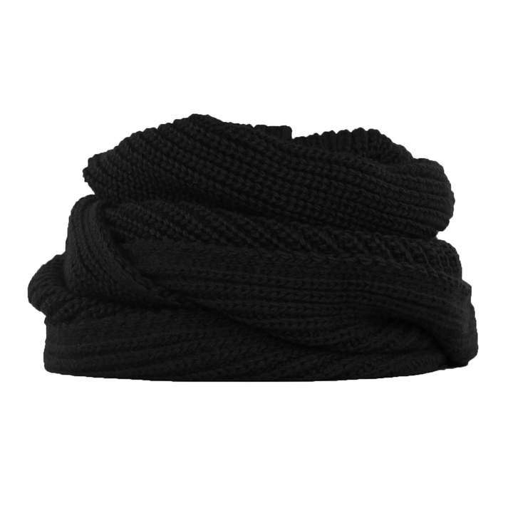 Fular de iarnă pentru femei negru Lambada