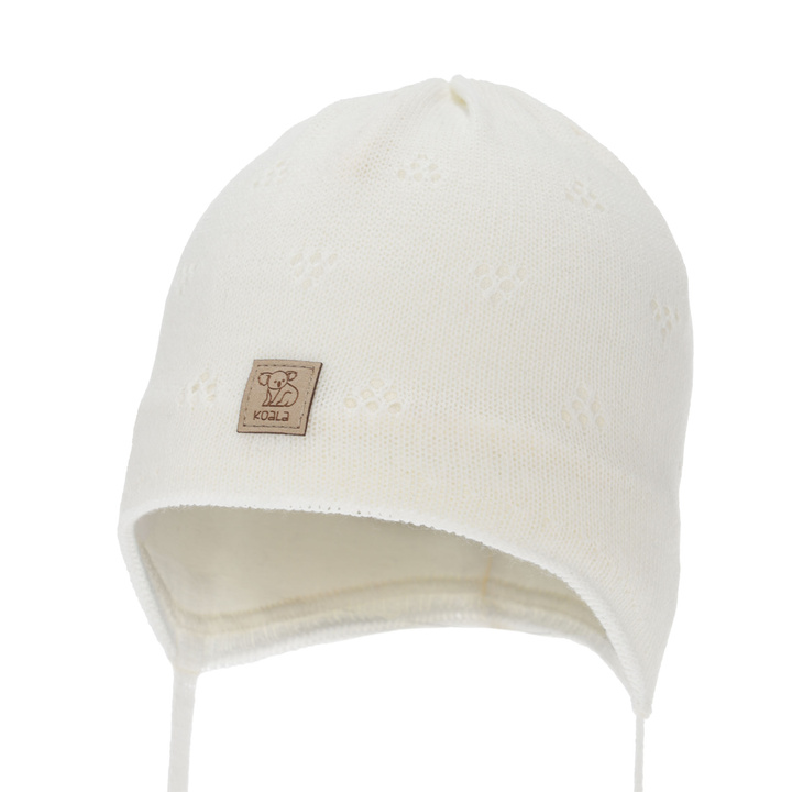 Căciulă de primăvară-toamnă pentru băieți, bej, cu urechi, Slate