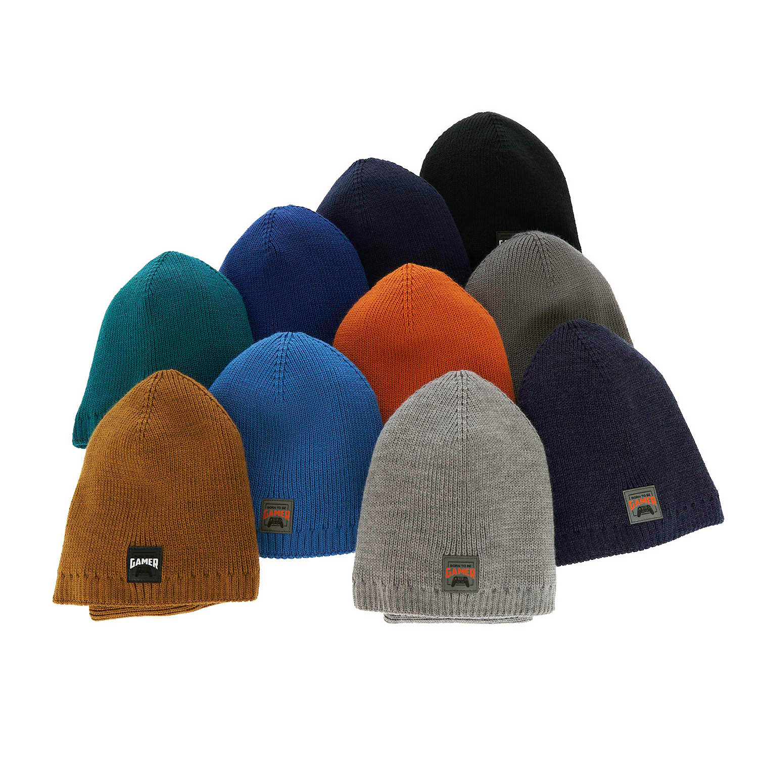 Set de iarnă pentru băieți: Căciulă și fular circular negru Gami