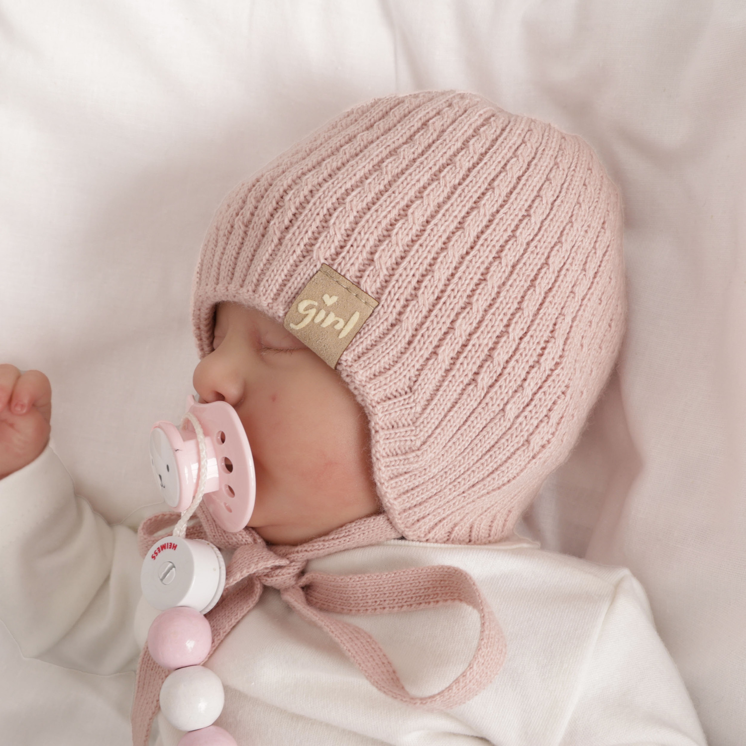 Căciulă de primăvară-toamnă pentru fete bej Cheri