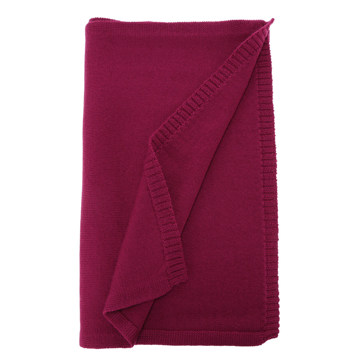 Fular de iarnă pentru femei, amarantový, 100% lână merino, Elonia