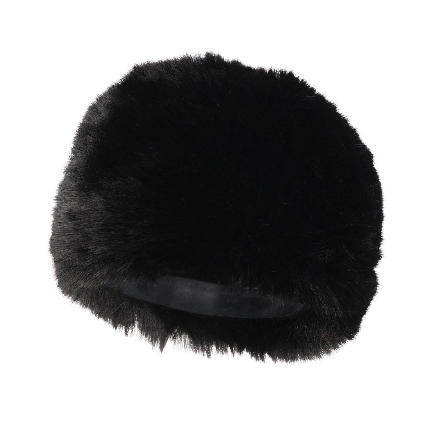 Căciulă de iarnă pentru femei căptușită cu lână fleece neagră Holly