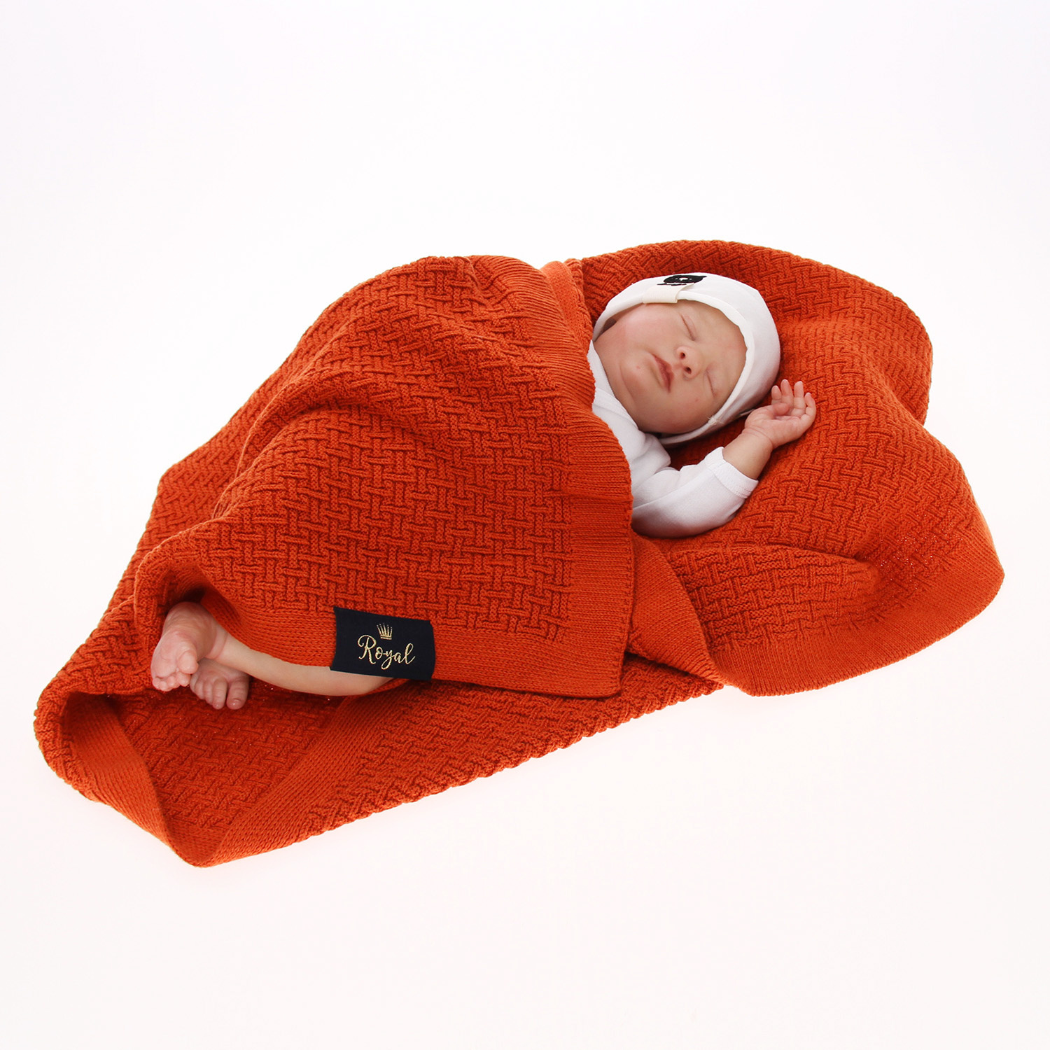 Pătură din bambus - bumbac pentru bebeluși roșie Pony