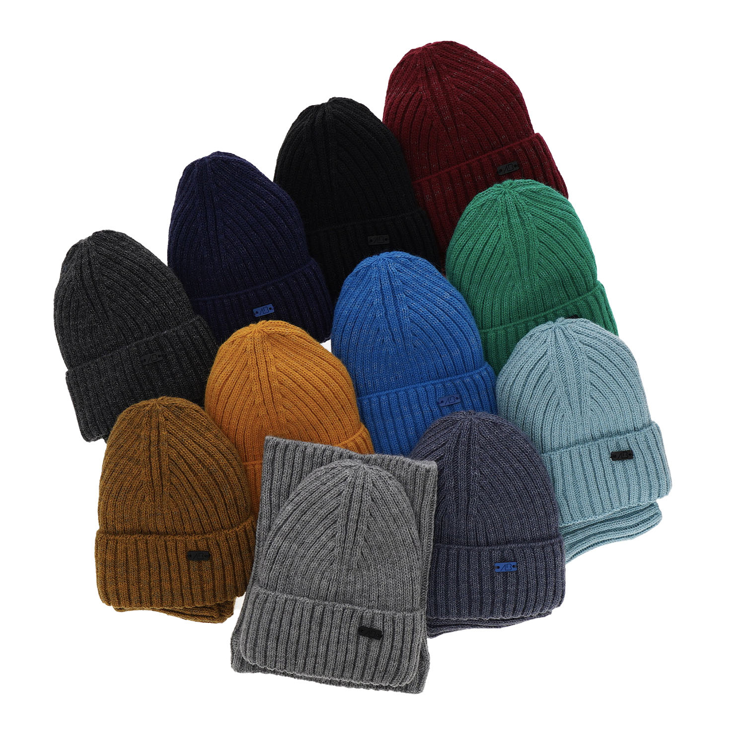 Set de iarnă pentru băieți: Căciulă și fular gri Zeno