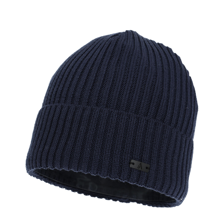 Căciulă de iarnă pentru bărbați, bleumarin, cu lână merino, Jeffrey