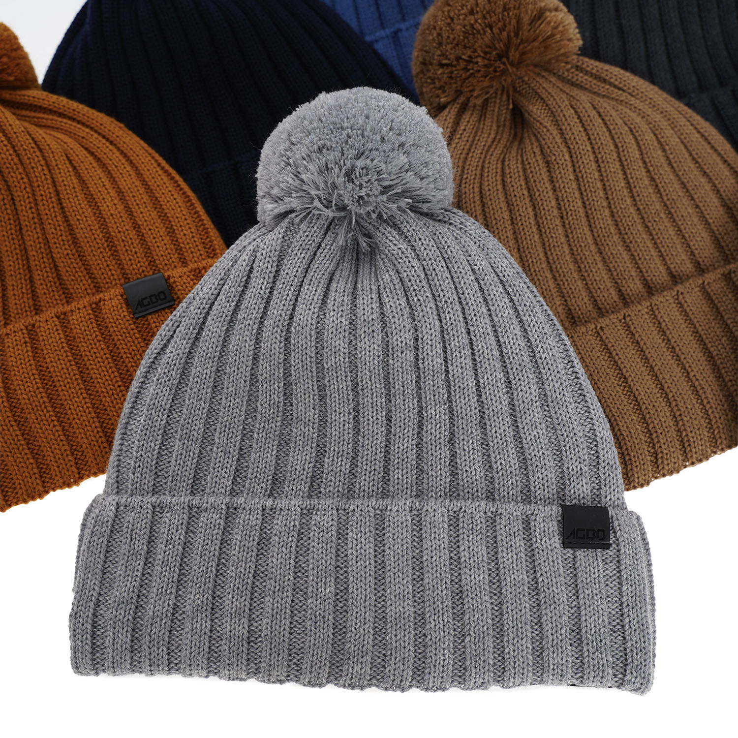 Căciulă de iarnă pentru bărbați maro lână merino Korynt