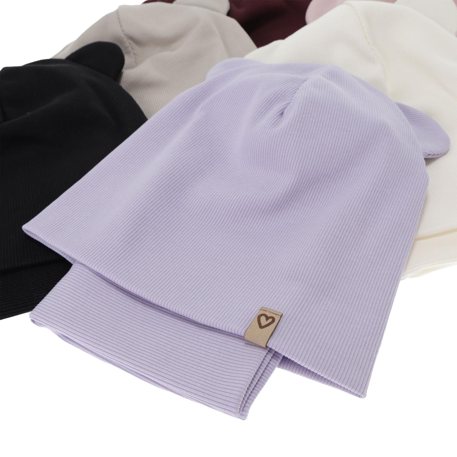 Set de primăvară-toamnă pentru fete: căciulă și fular circular, bawełniany, bej, Luminia