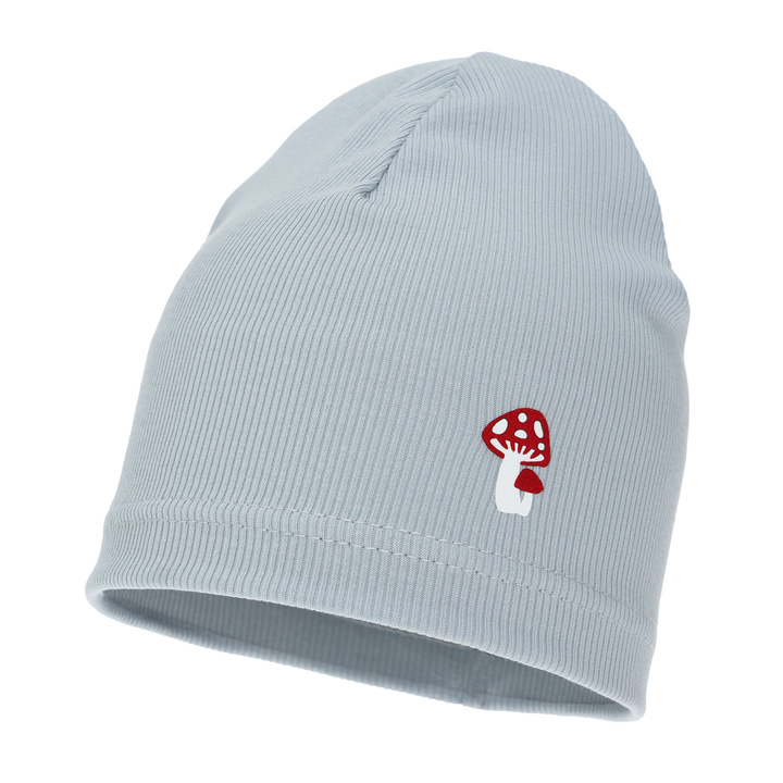 Căciulă de primăvară-toamnă pentru fete, gri, din bumbac Balma