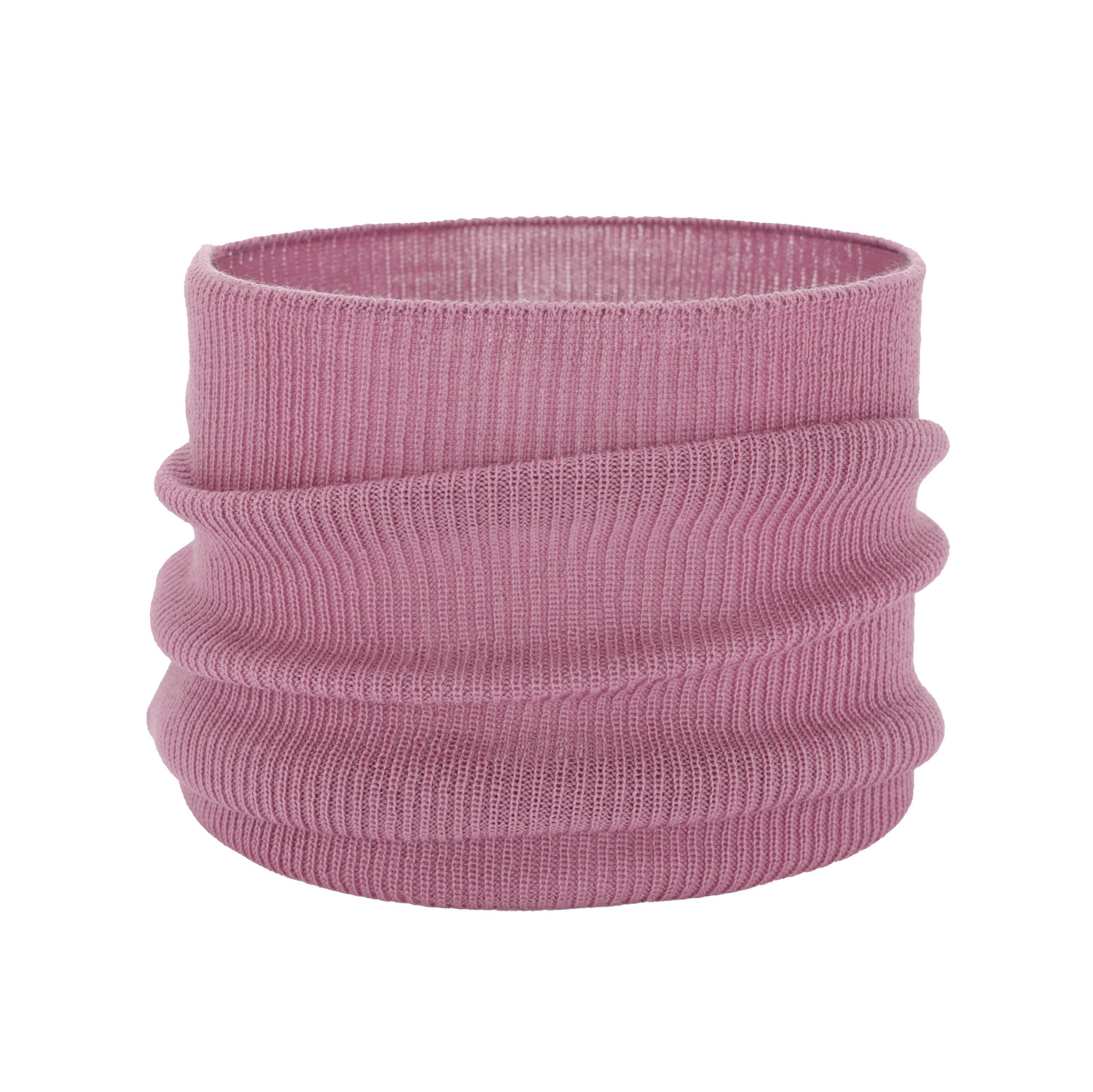 Fular circular primăvară-toamnă pentru fete roz 100% lână merino extra fină Zaria