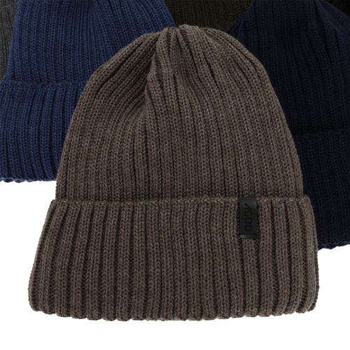 Căciulă de iarnă pentru bărbați, khaki, cu lână merino, Tyrol