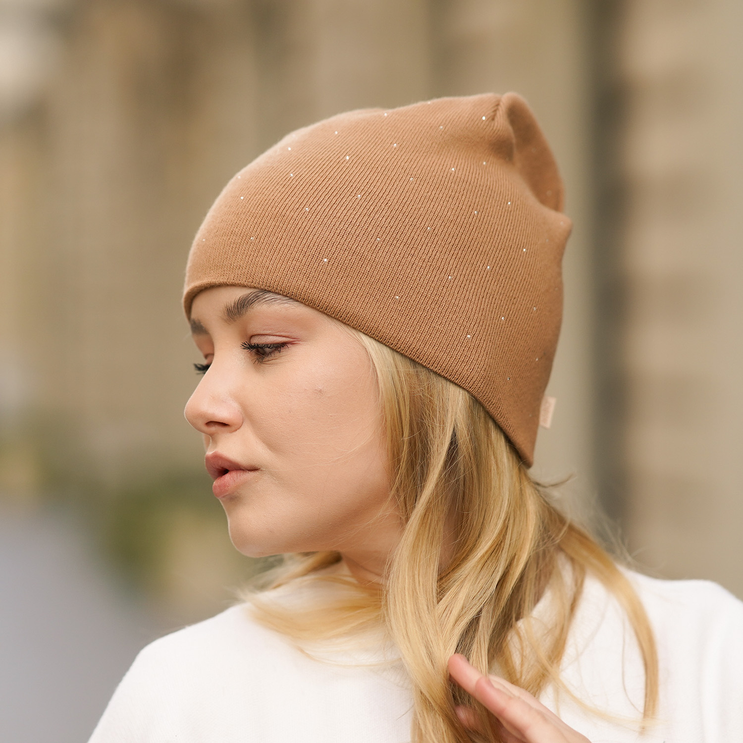 Căciulă de primăvară-toamnă pentru femei neagră Grecja