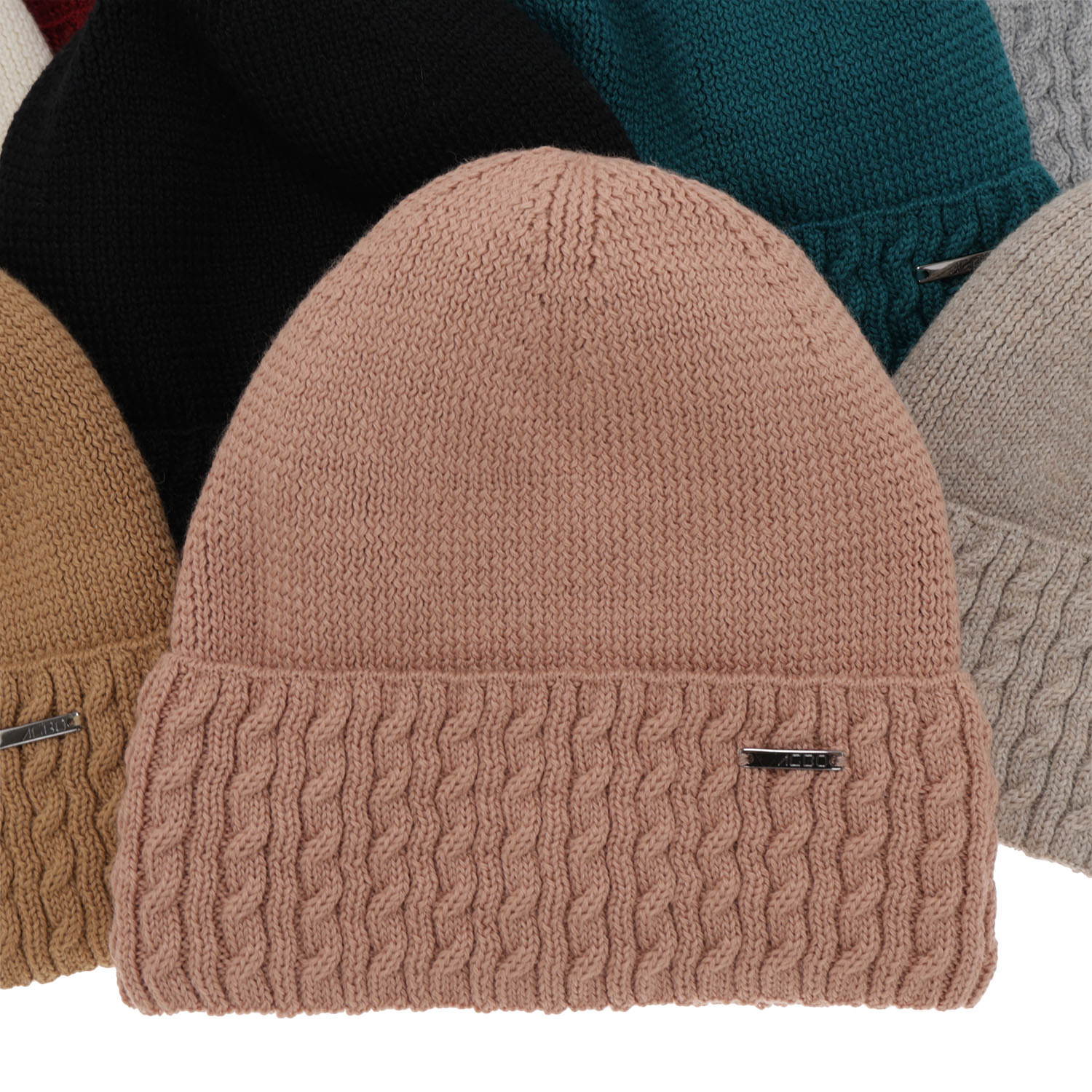 Căciulă de iarnă pentru femei din lână de merino, culoare gri Febe