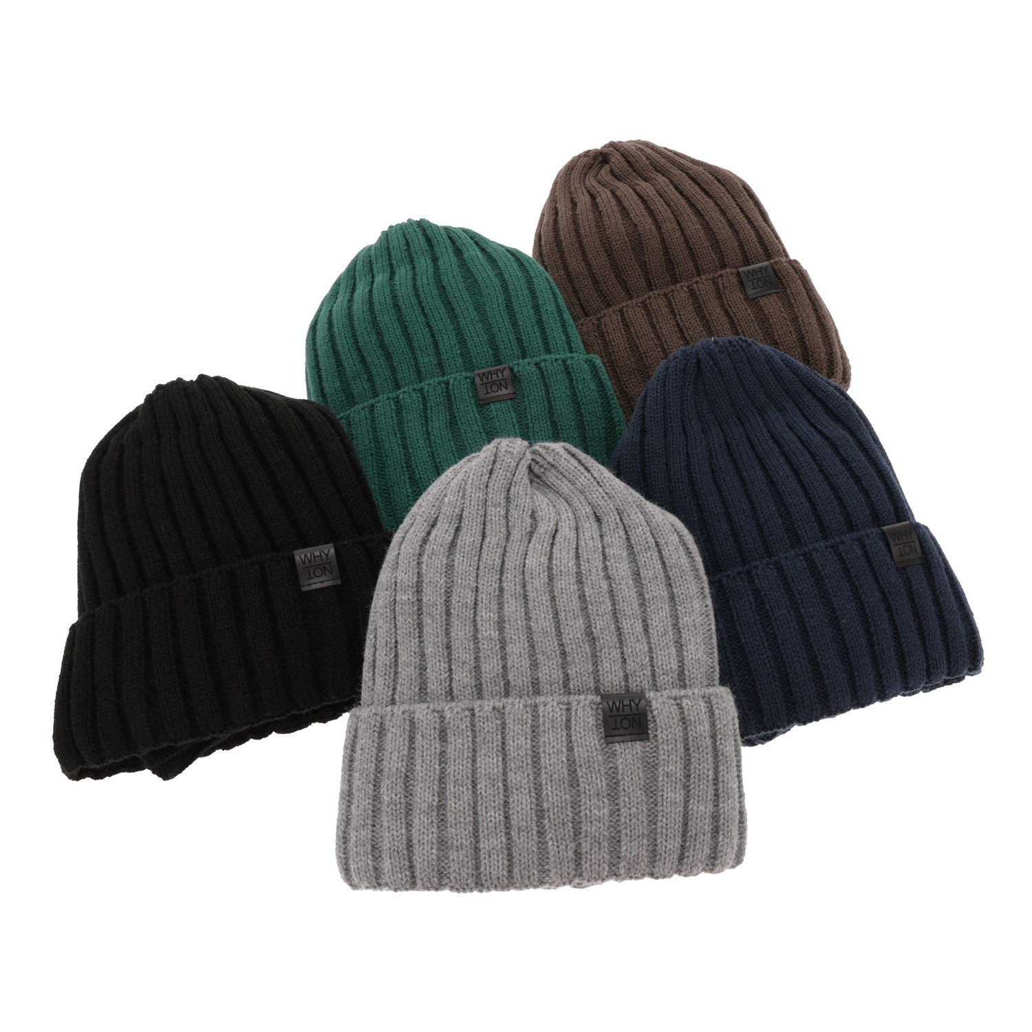 Set de iarnă pentru băieți: Căciulă și fular circular maro Baster