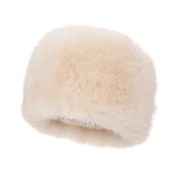 Căciulă de iarnă pentru femei căptușită cu lână fleece ecru Holly