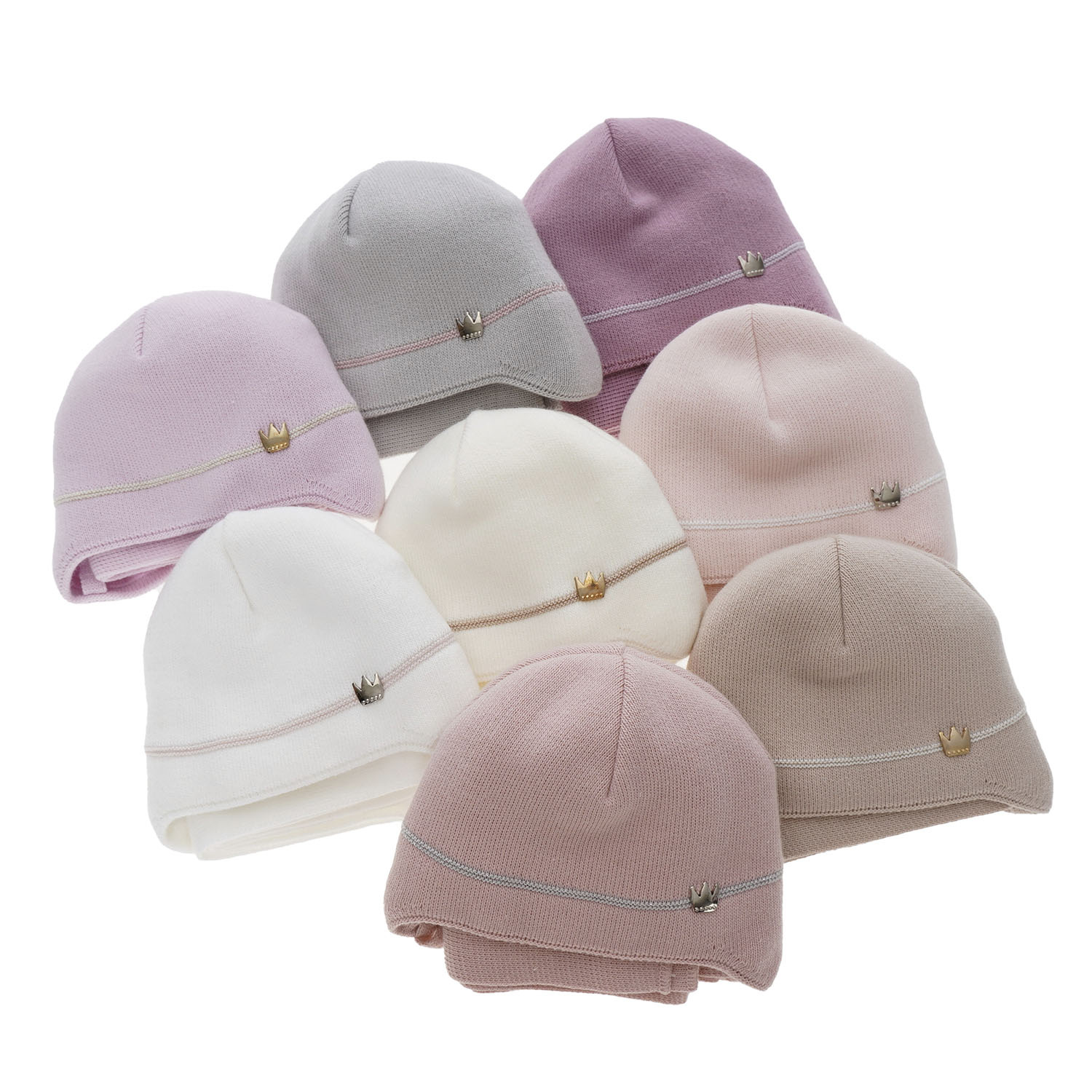 Set de iarnă pentru fete: căciulă și fular violet Elina