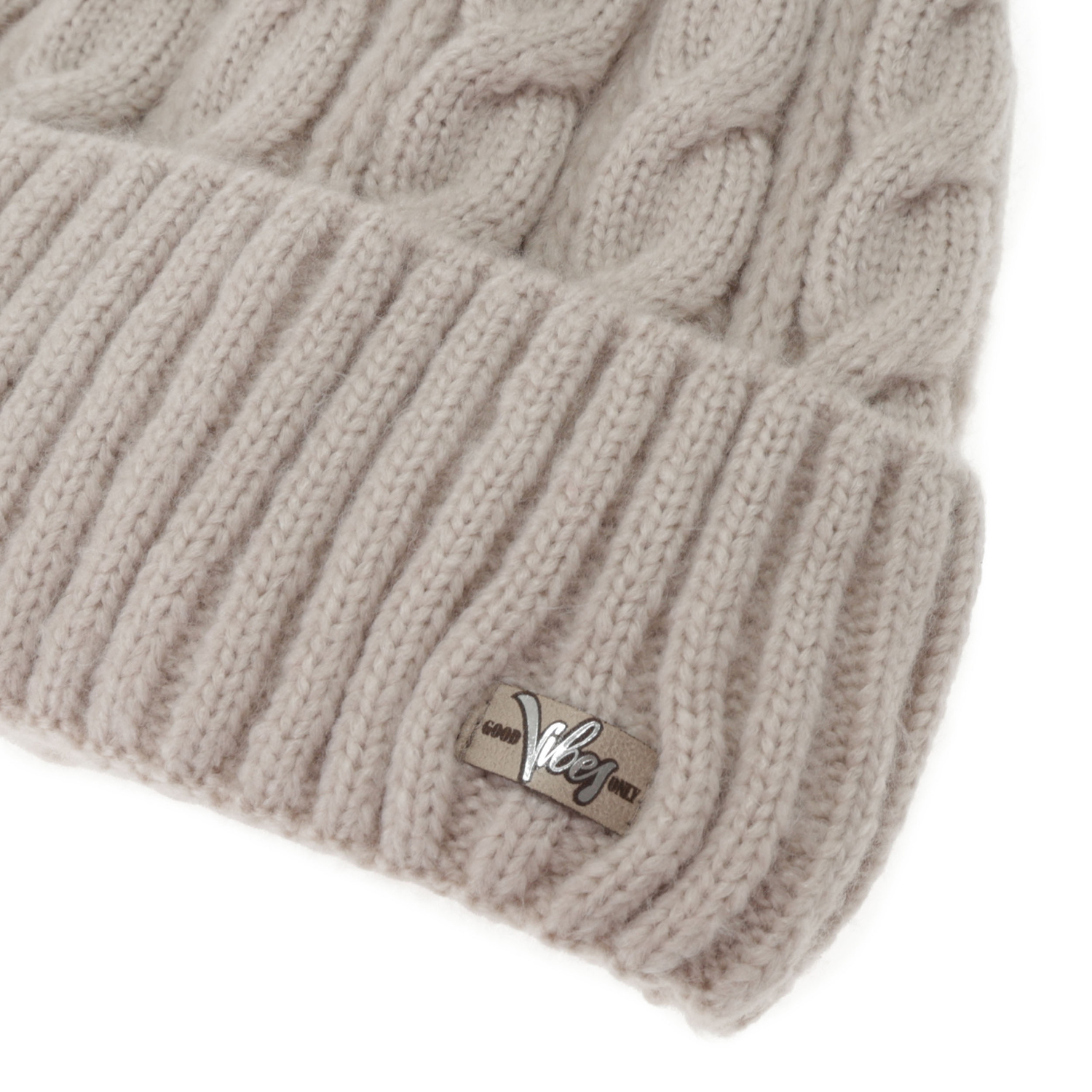 Set de iarnă pentru femei: căciulă și fular, roz, Lunetta