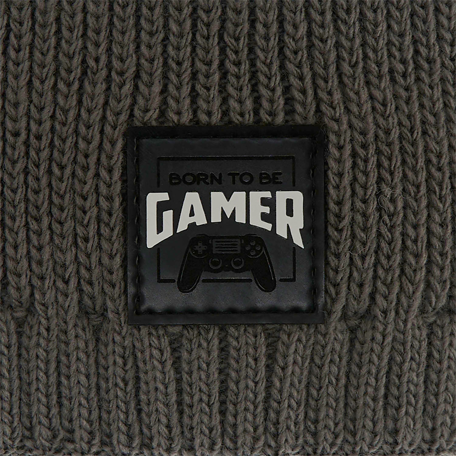 Set de iarnă pentru băieți: Căciulă și fular circular negru Gami