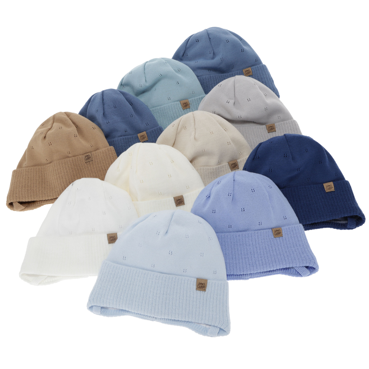 Căciulă de primăvară-toamnă pentru băieți, albastru, cu urechi, Leif