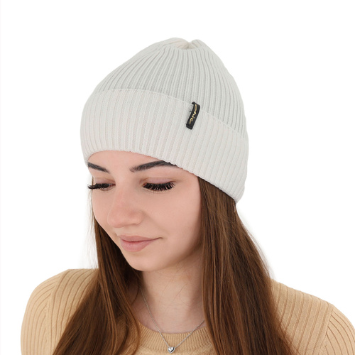 Căciulă de iarnă pentru femei albastră 100% lână merino extra fină Megan