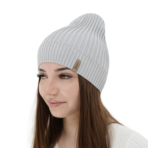 Căciulă de primăvară-toamnă pentru femei, cu bumbac, camel, Mirona