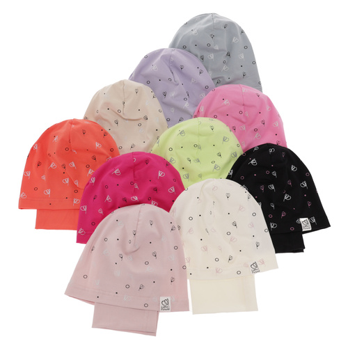 Set de primăvară-toamnă pentru fete bumbac: căciulă și fular circular verde Fiora