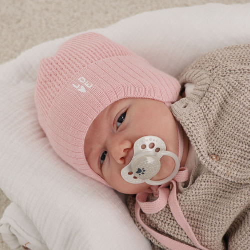 Căciulă de primăvară-toamnă pentru fete ecru Camilla