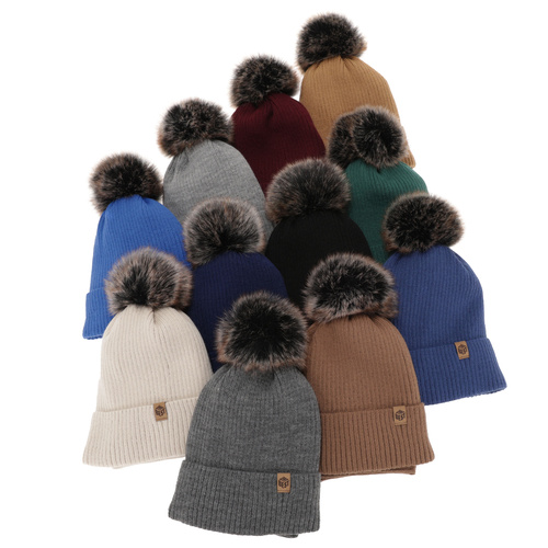 Set de iarnă pentru băieți: Căciulă și fular circular albastru marin Wizar