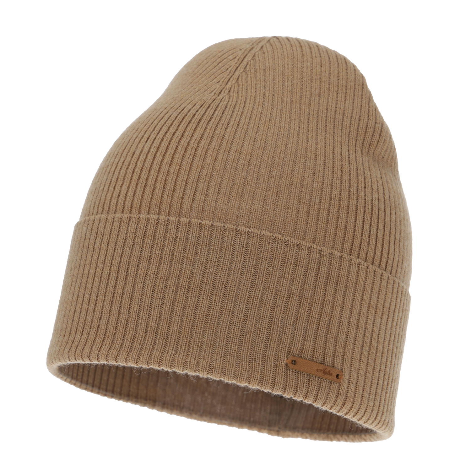 Căciulă de primăvară-toamnă pentru femei, de iarnă, camel, 100% lână merino, Flerra