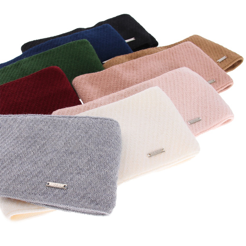 Bentiță de iarnă pentru femei, roz, lână merino Katrina