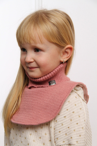 Guler cu căptușeală de iarnă pentru fete, roz deschis, Rafa