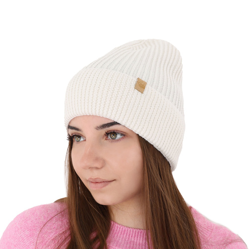 Căciulă de iarnă pentru femei, roz, 100% lână merino, Isla