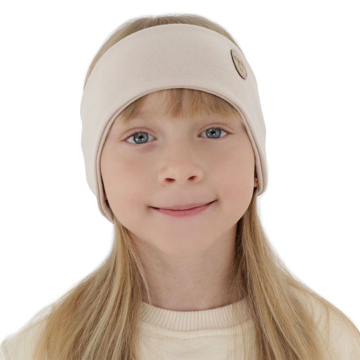 Bentiță de primăvară-toamnă pentru fete, bej Maranta