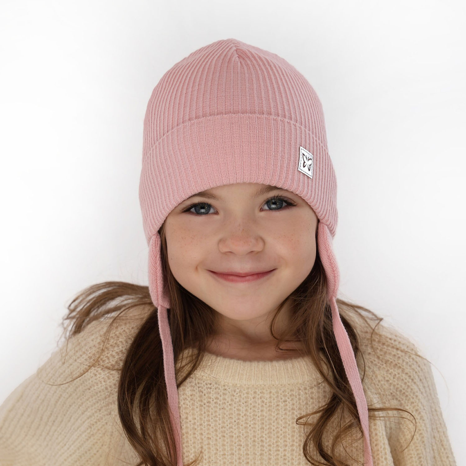 Căciulă de primăvară-toamnă pentru fete bej Amaya