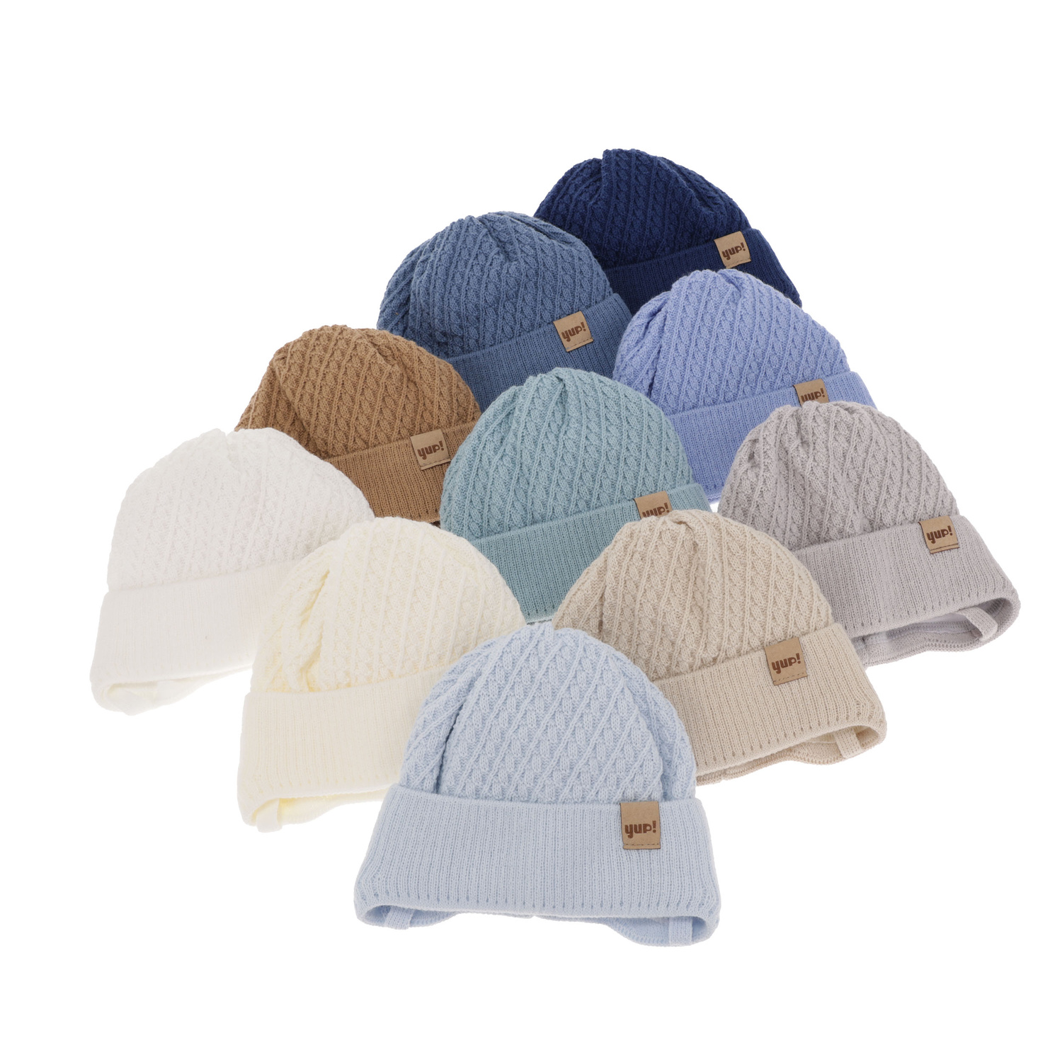 Căciulă de primăvară-toamnă pentru băieți ecru David