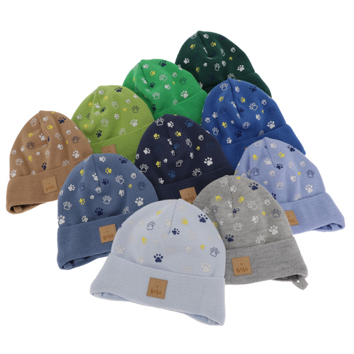 Căciulă de primăvară-toamnă pentru băieți bleu Folik