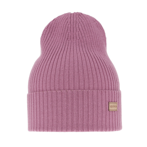 Căciulă  pentru femei primăvară/iarnă violet 100% lână merino extra fină Sophie