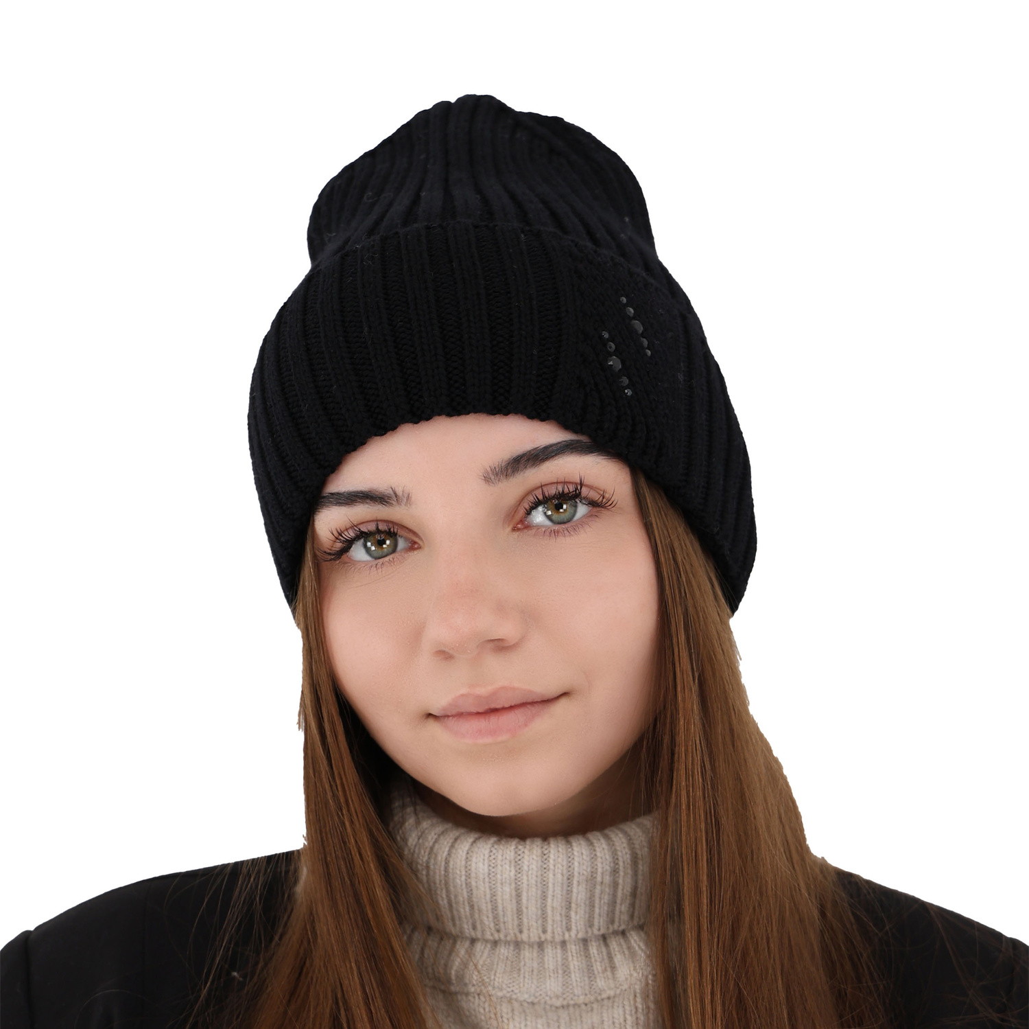 Căciulă de iarnă pentru femei roz 100% lână merino extra fină Ariga