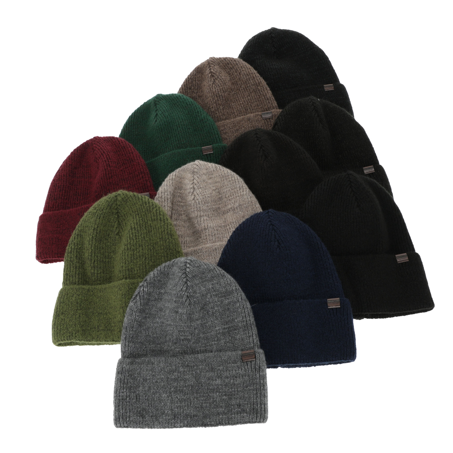 Căciulă de iarnă pentru bărbați, khaki, cu lână merino, Korins