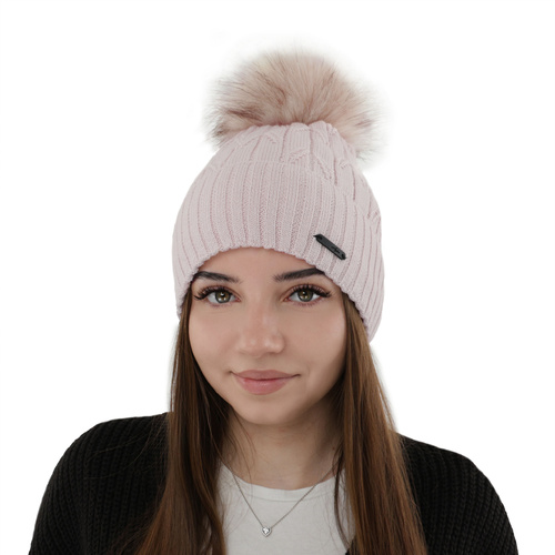 Căciulă de iarnă pentru femei, camel, lână merino Talaria