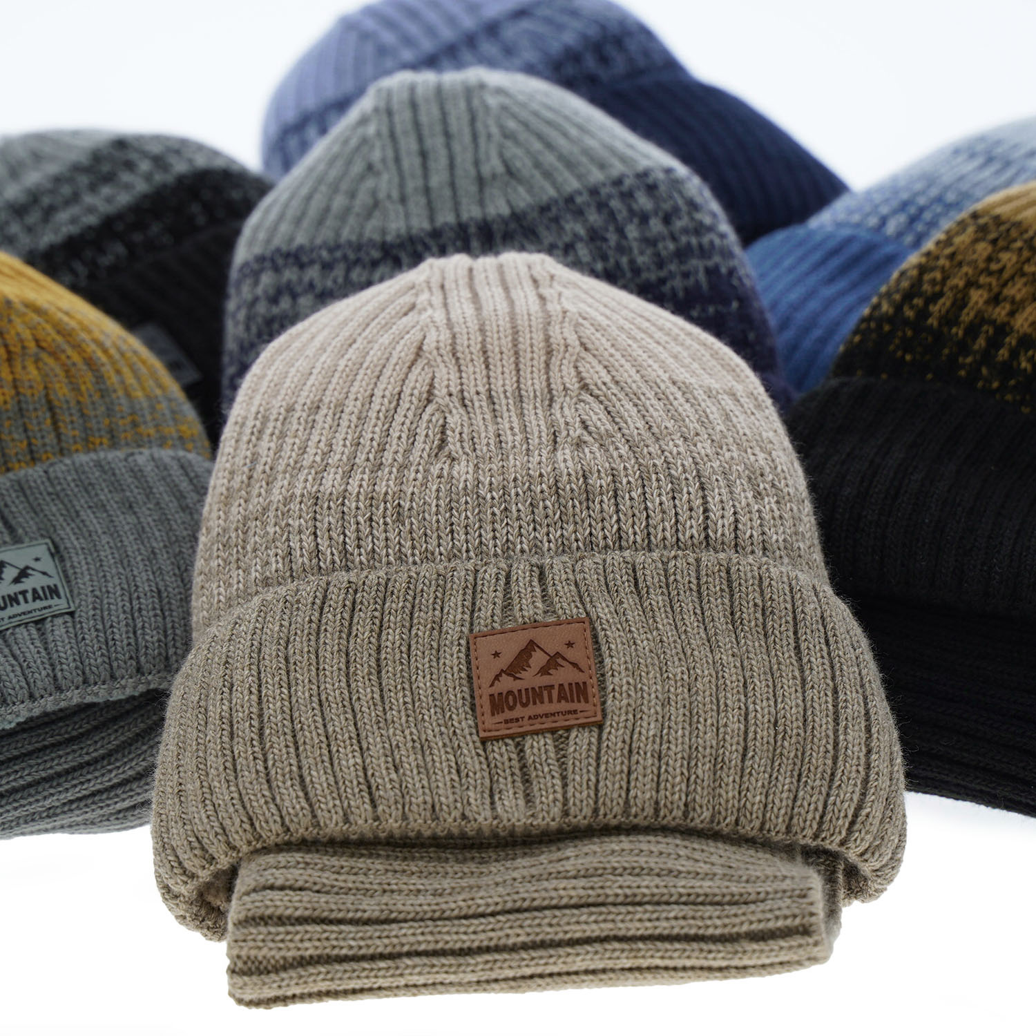 Set de iarnă pentru băieți: Căciulă și fular circular gri Ralph