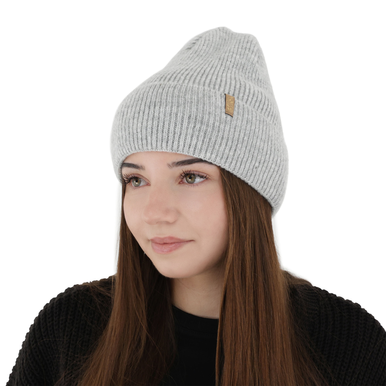 Căciulă de iarnă pentru femei, gri, cu lână merino, Tahoe