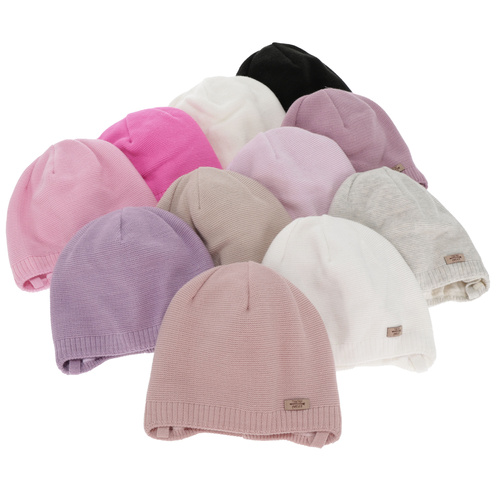 Căciulă de primăvară-toamnă pentru fete, roz, cu urechi, Svenja