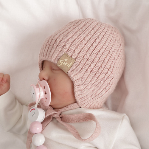 Căciulă de primăvară-toamnă pentru fete bej Cheri